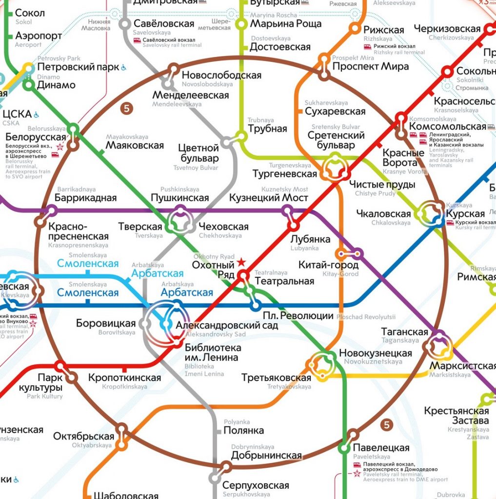 карта метро Москвы
