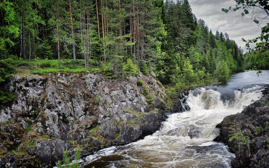 Кивач Карелия водопад