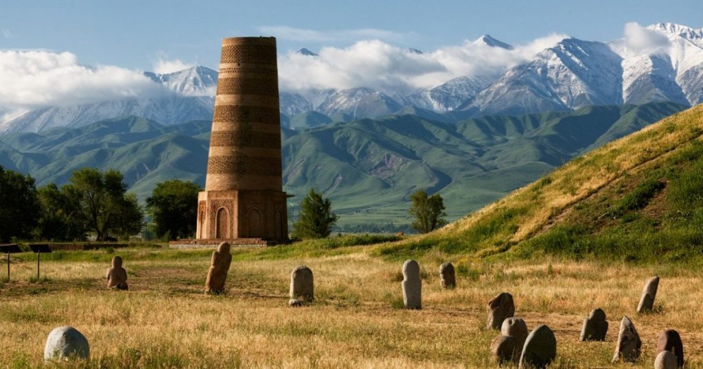 Киргизия башня Бурана достопримечательности