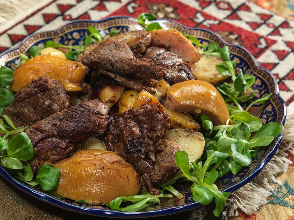 Кузача Кебаб блюда узбекской кухни