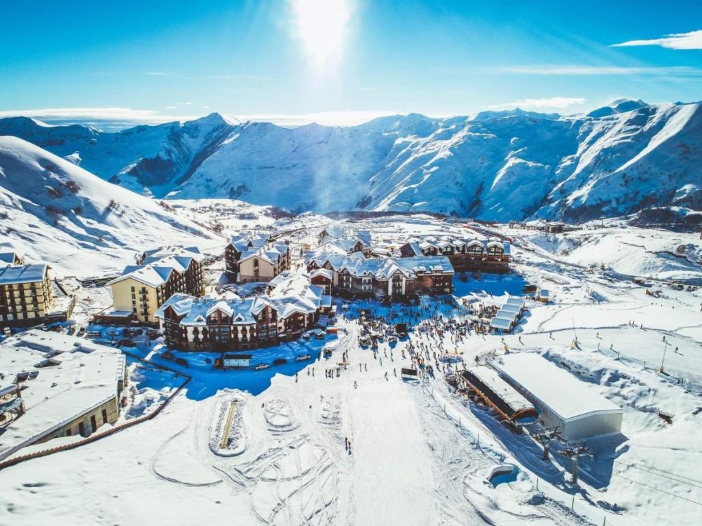 Гудаури горнолыжный курорт Грузия