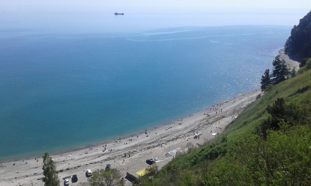 Приморский пляж Туапсе море