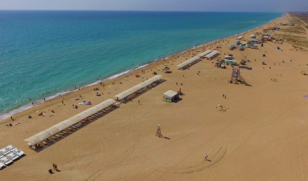 Благовещенский песчаный пляж Черное море