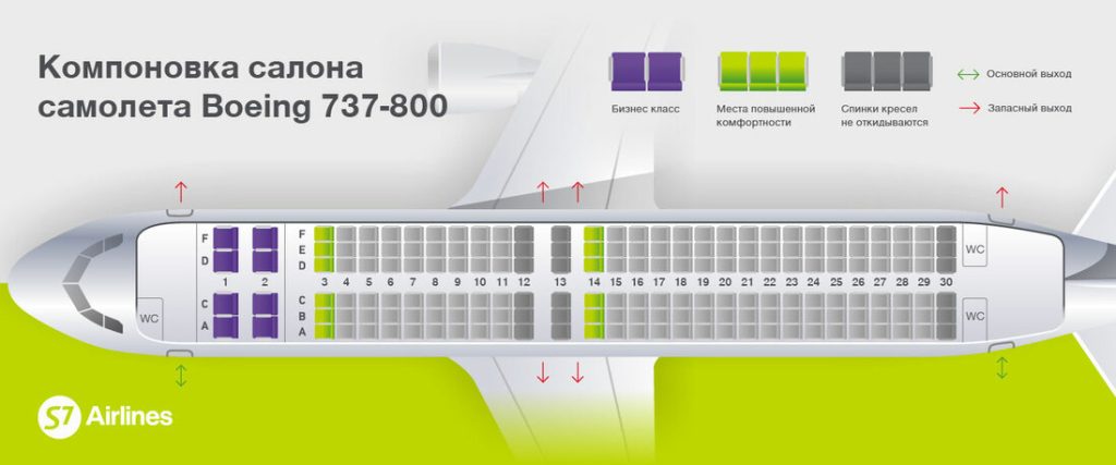 схема самолета боинг 737-800